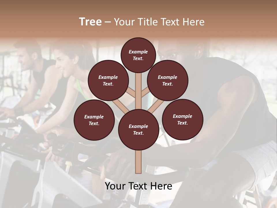 Body Care Short Hair Brown Eyes PowerPoint Template