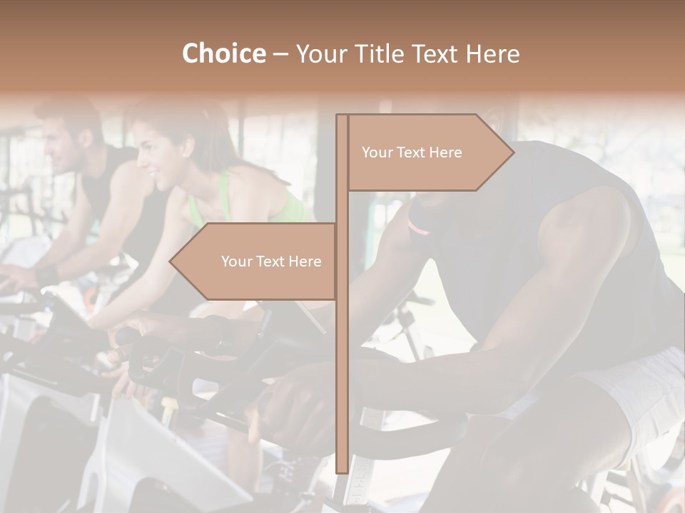 Body Care Short Hair Brown Eyes PowerPoint Template