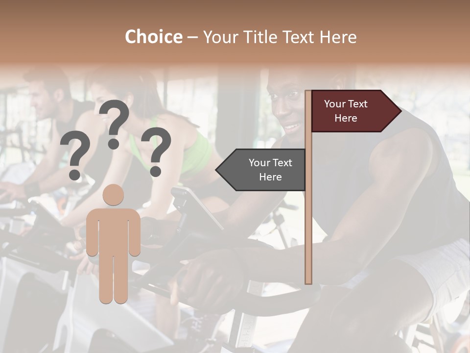 Body Care Short Hair Brown Eyes PowerPoint Template