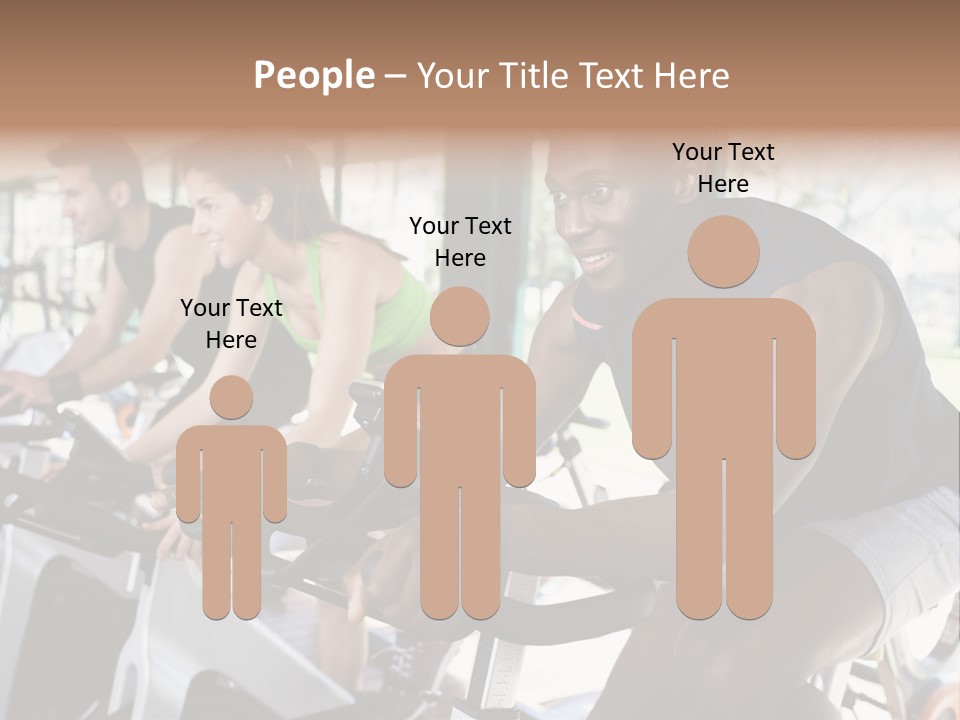 Body Care Short Hair Brown Eyes PowerPoint Template