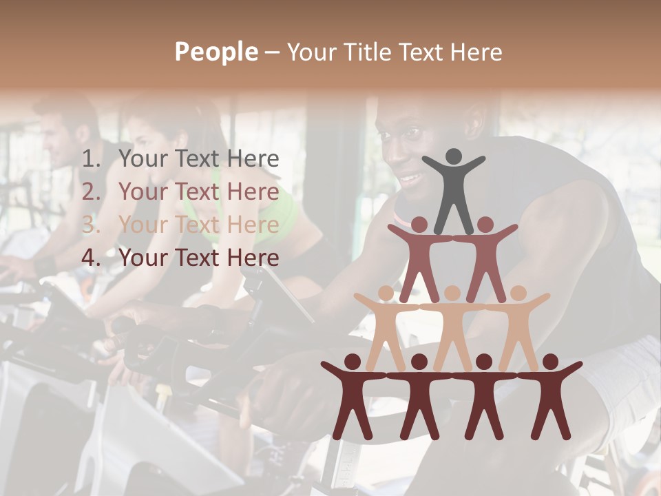 Body Care Short Hair Brown Eyes PowerPoint Template