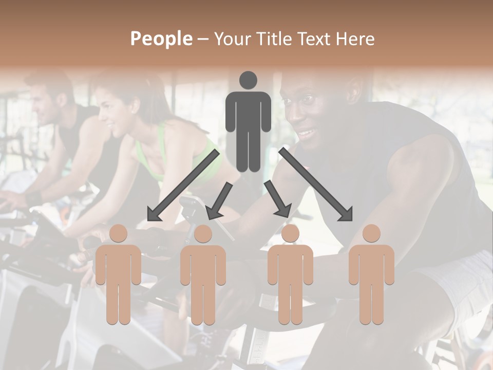 Body Care Short Hair Brown Eyes PowerPoint Template