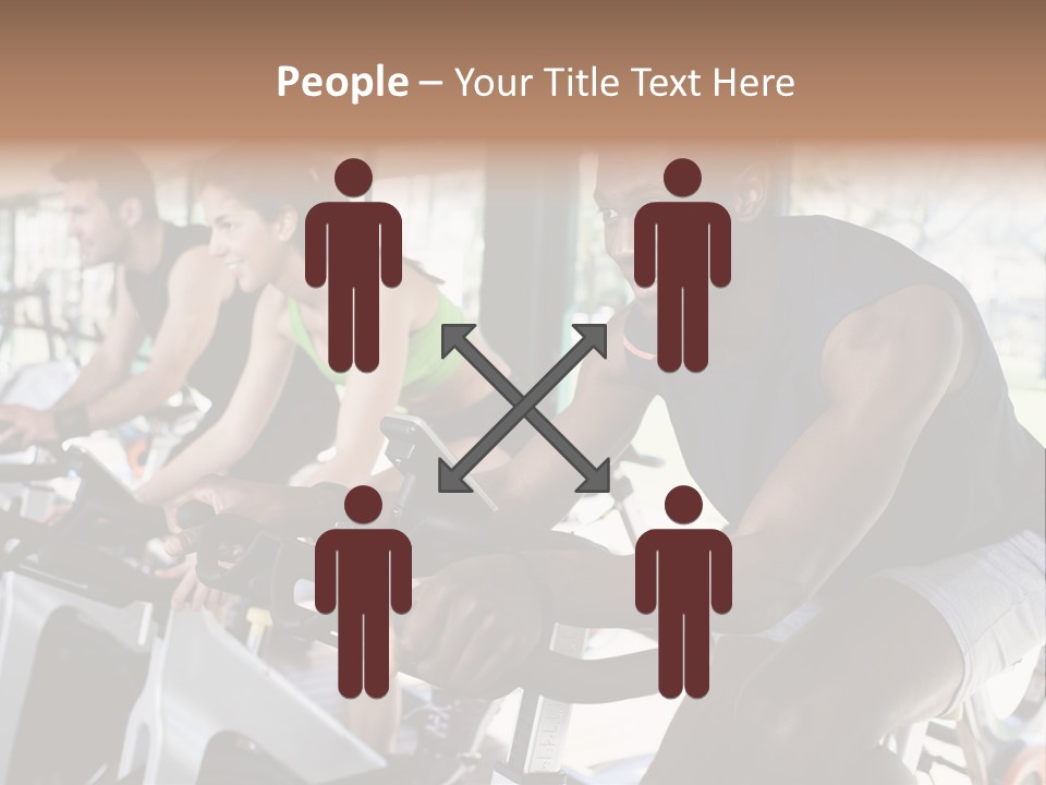 Body Care Short Hair Brown Eyes PowerPoint Template