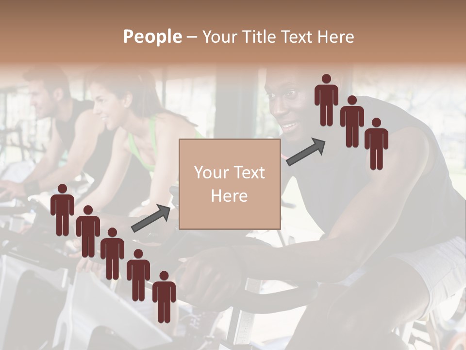 Body Care Short Hair Brown Eyes PowerPoint Template