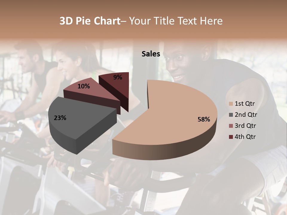 Body Care Short Hair Brown Eyes PowerPoint Template