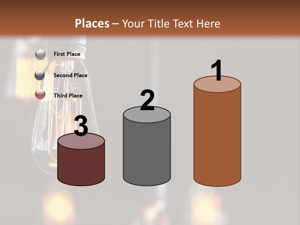 Decoration Beads Lamp PowerPoint Template