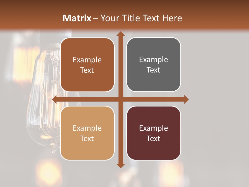 Decoration Beads Lamp PowerPoint Template