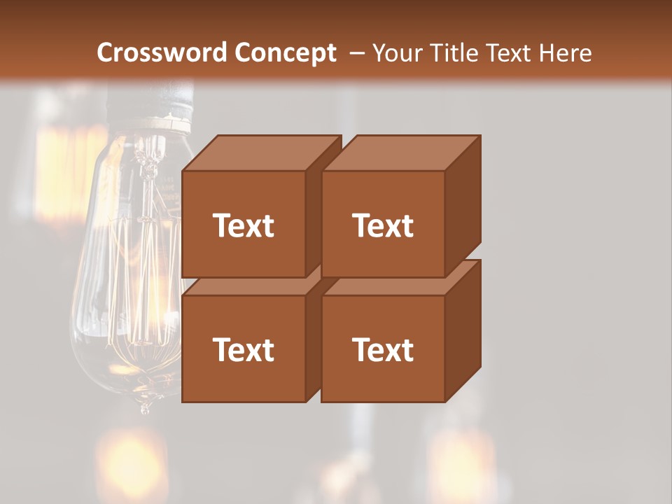 Decoration Beads Lamp PowerPoint Template