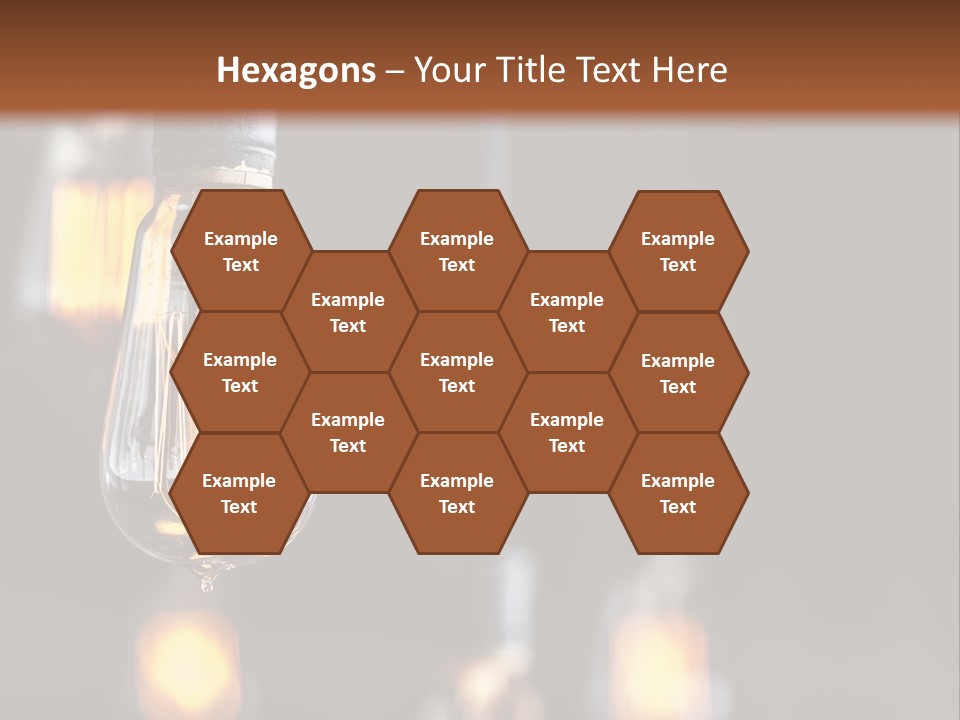 Decoration Beads Lamp PowerPoint Template