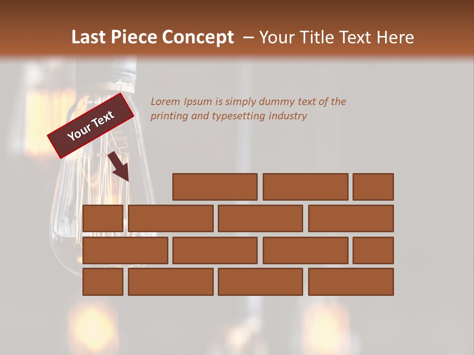 Decoration Beads Lamp PowerPoint Template