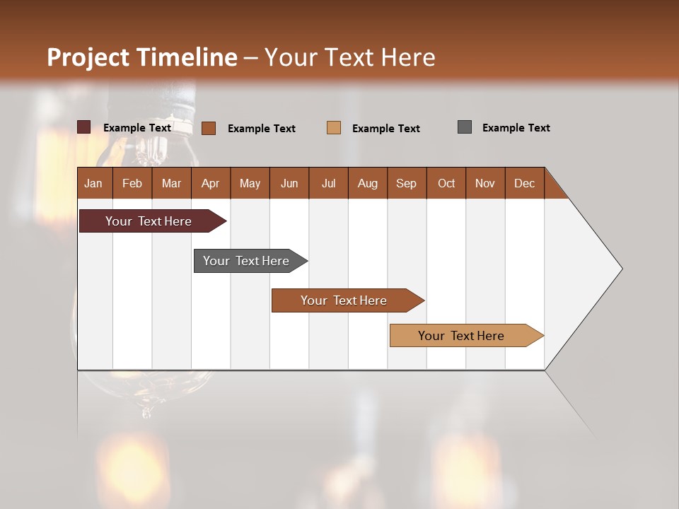 Decoration Beads Lamp PowerPoint Template