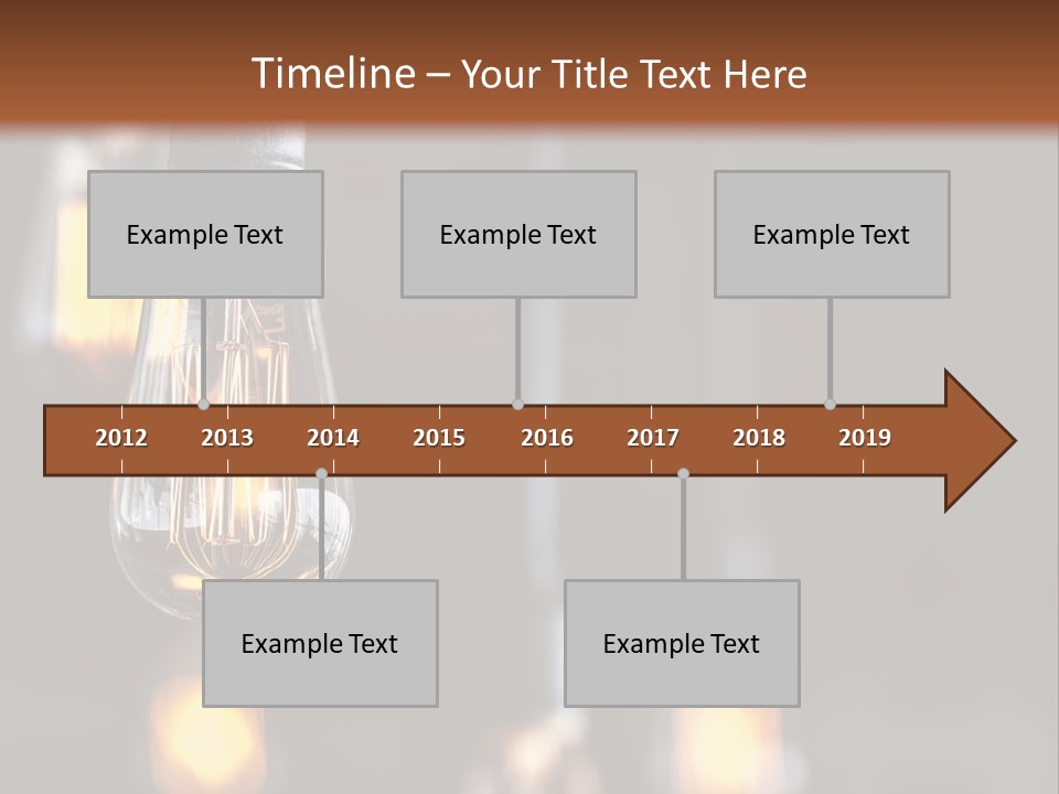 Decoration Beads Lamp PowerPoint Template