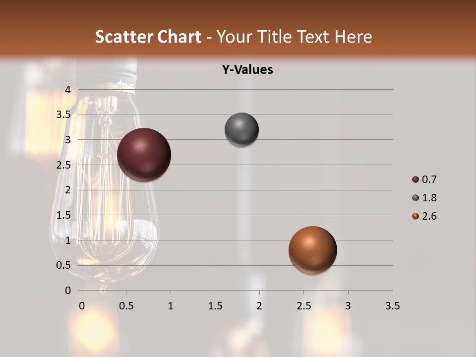Decoration Beads Lamp PowerPoint Template