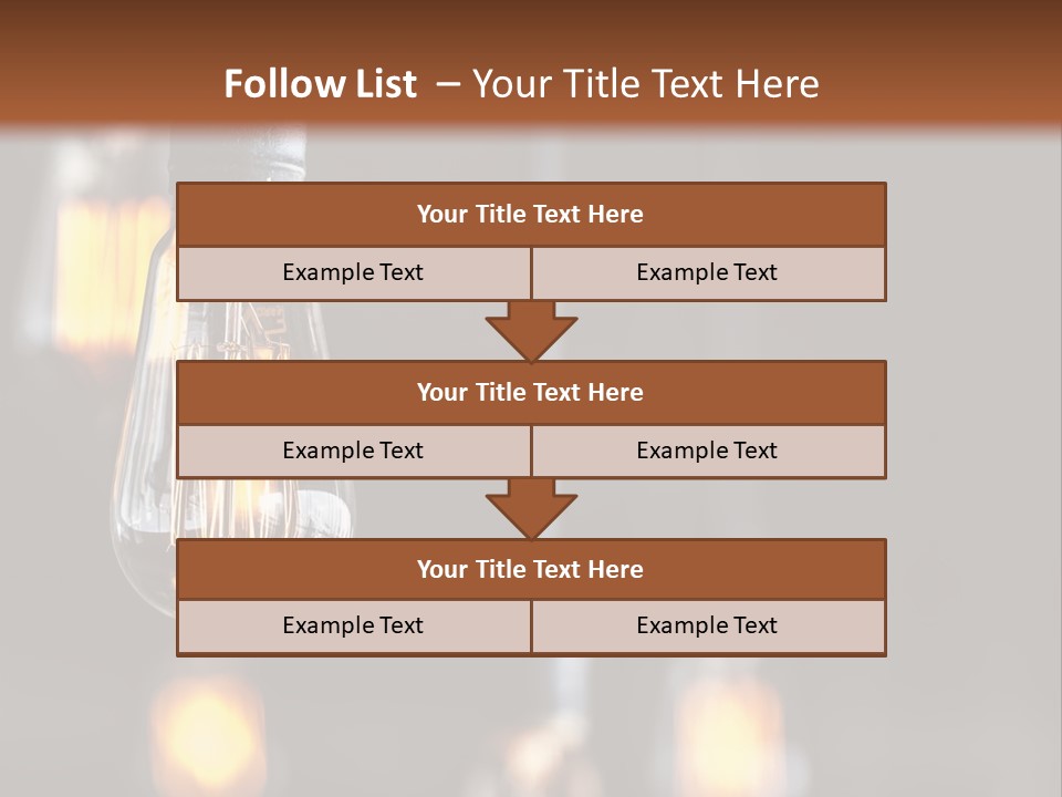 Decoration Beads Lamp PowerPoint Template