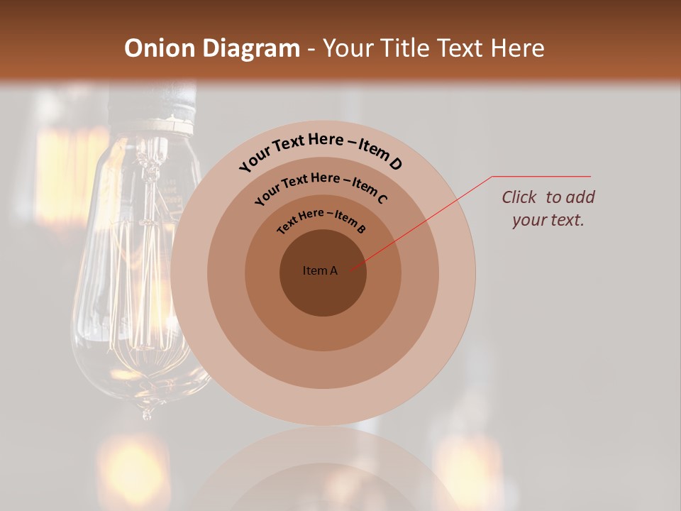 Decoration Beads Lamp PowerPoint Template