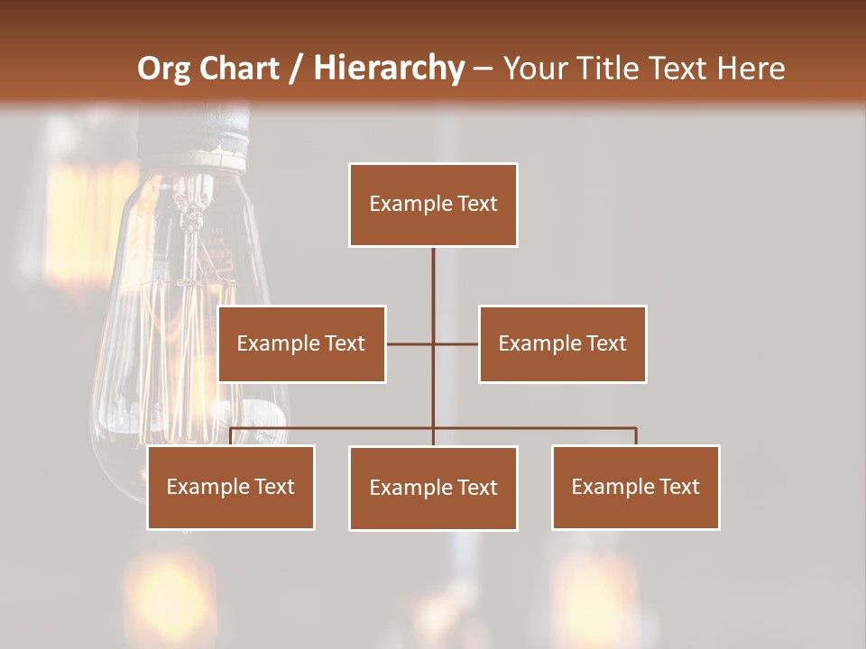 Decoration Beads Lamp PowerPoint Template