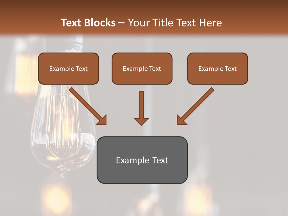 Decoration Beads Lamp PowerPoint Template