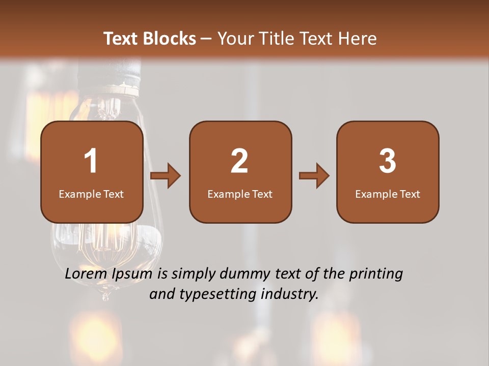 Decoration Beads Lamp PowerPoint Template