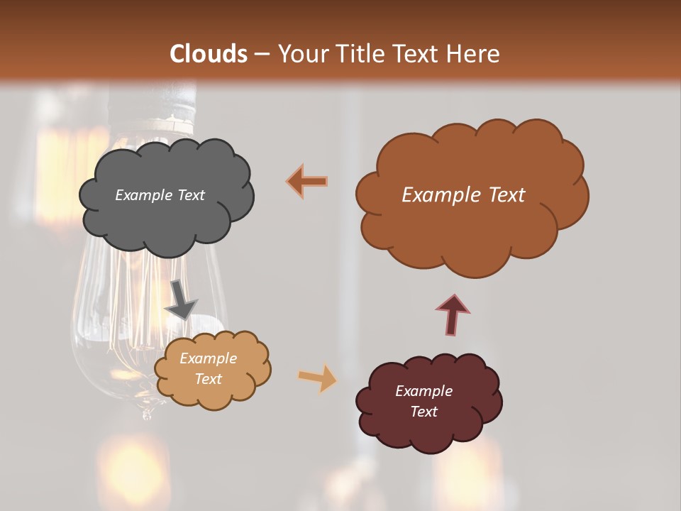 Decoration Beads Lamp PowerPoint Template