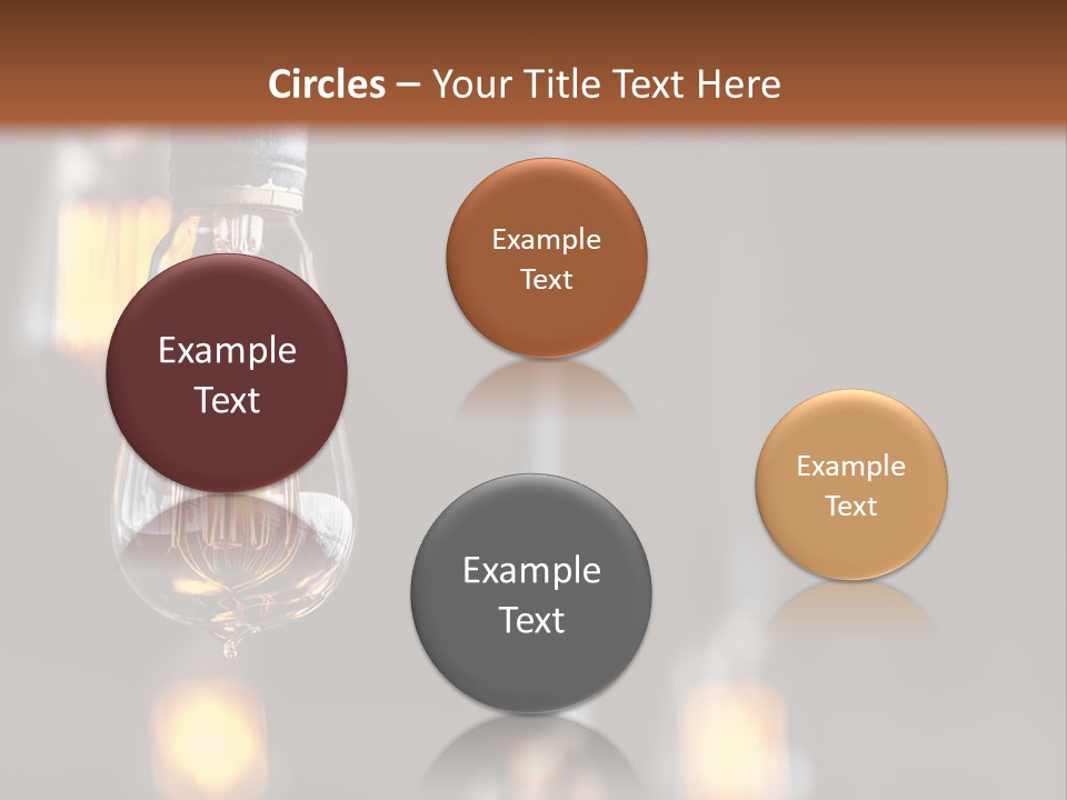 Decoration Beads Lamp PowerPoint Template