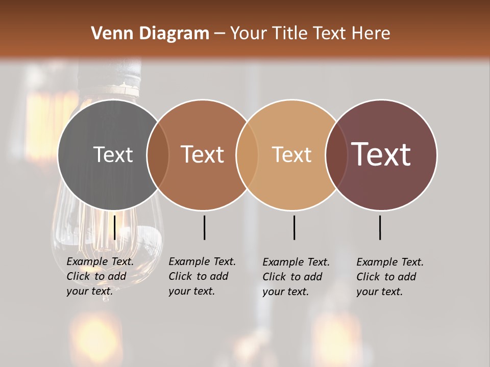 Decoration Beads Lamp PowerPoint Template