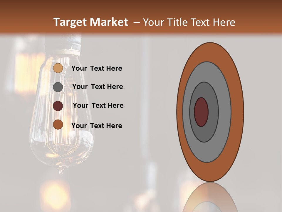 Decoration Beads Lamp PowerPoint Template