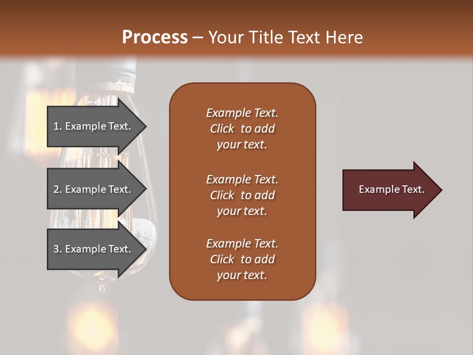 Decoration Beads Lamp PowerPoint Template