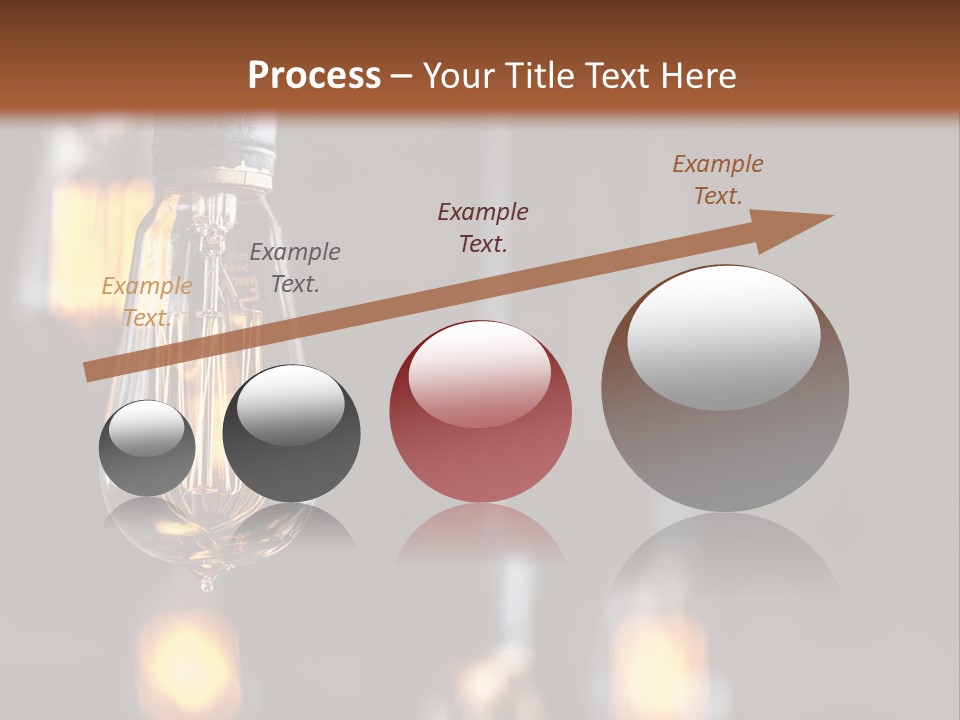 Decoration Beads Lamp PowerPoint Template