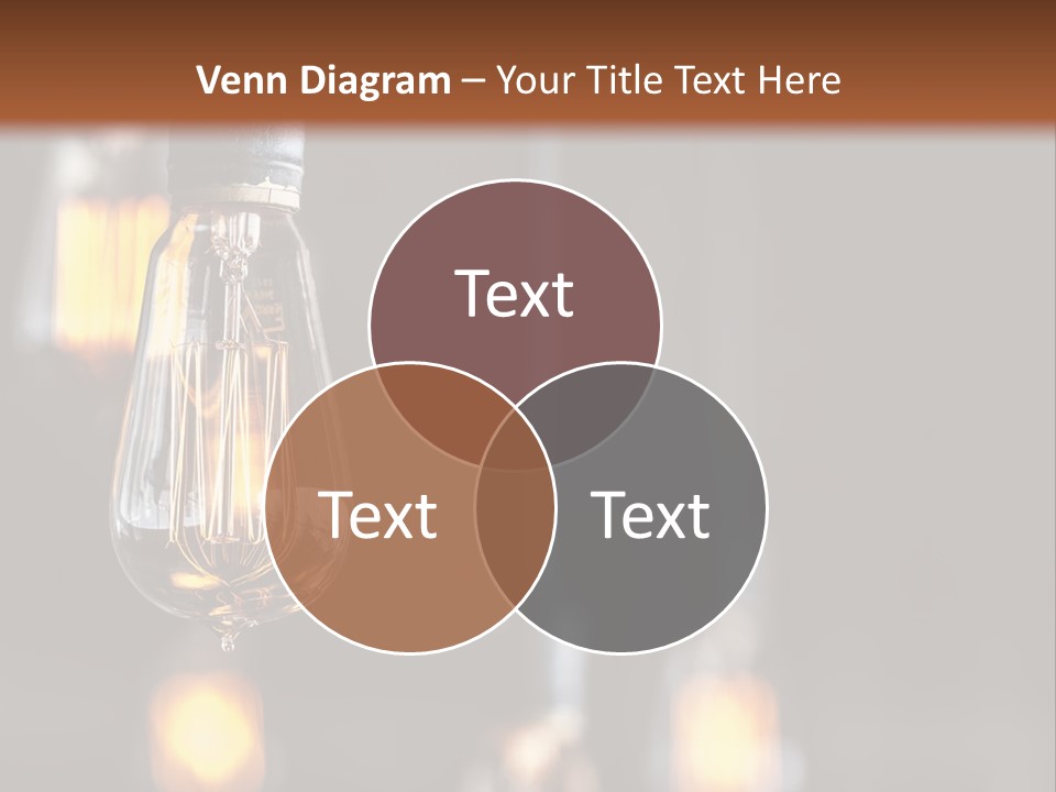 Decoration Beads Lamp PowerPoint Template