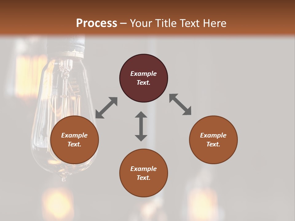 Decoration Beads Lamp PowerPoint Template