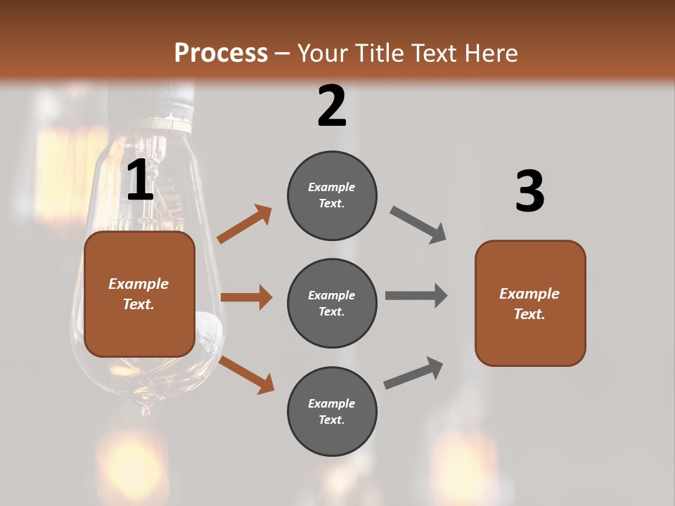 Decoration Beads Lamp PowerPoint Template