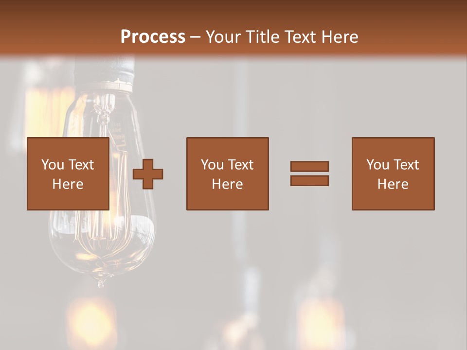 Decoration Beads Lamp PowerPoint Template