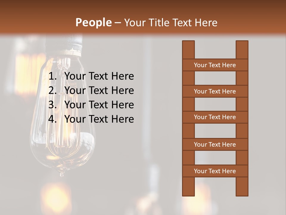 Decoration Beads Lamp PowerPoint Template