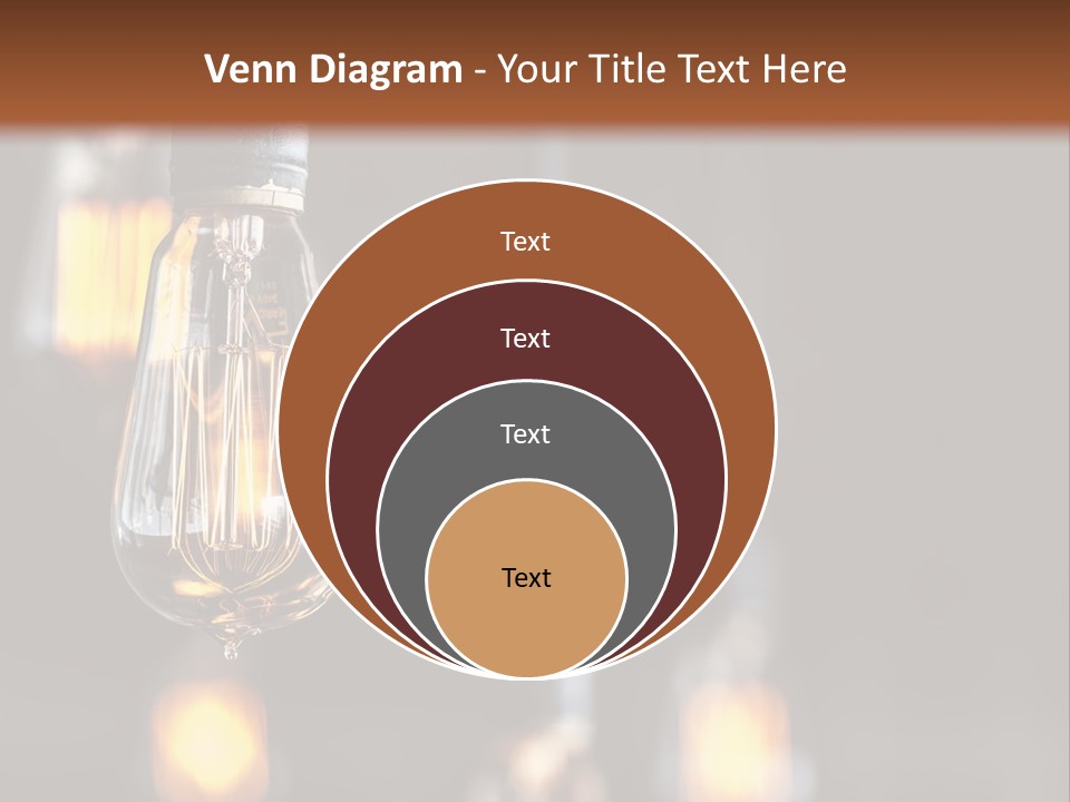 Decoration Beads Lamp PowerPoint Template