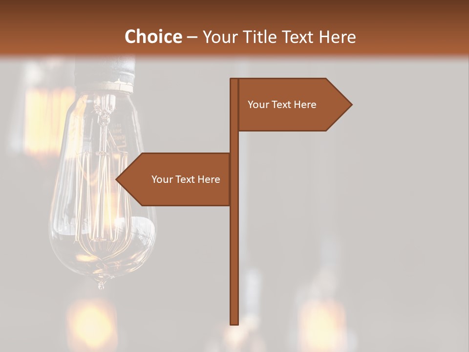 Decoration Beads Lamp PowerPoint Template