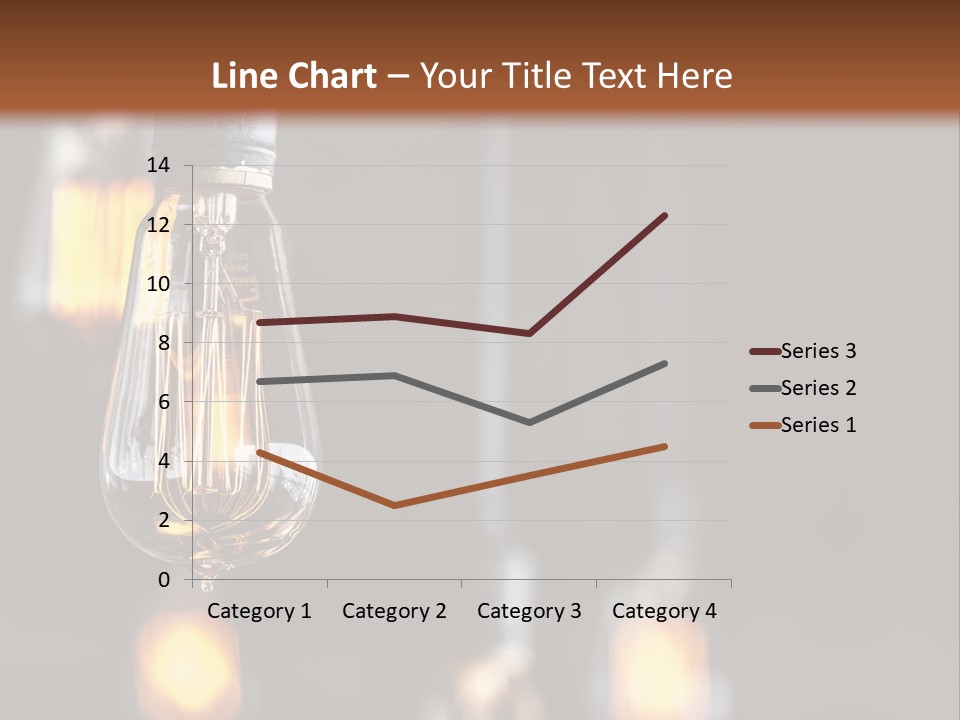 Decoration Beads Lamp PowerPoint Template