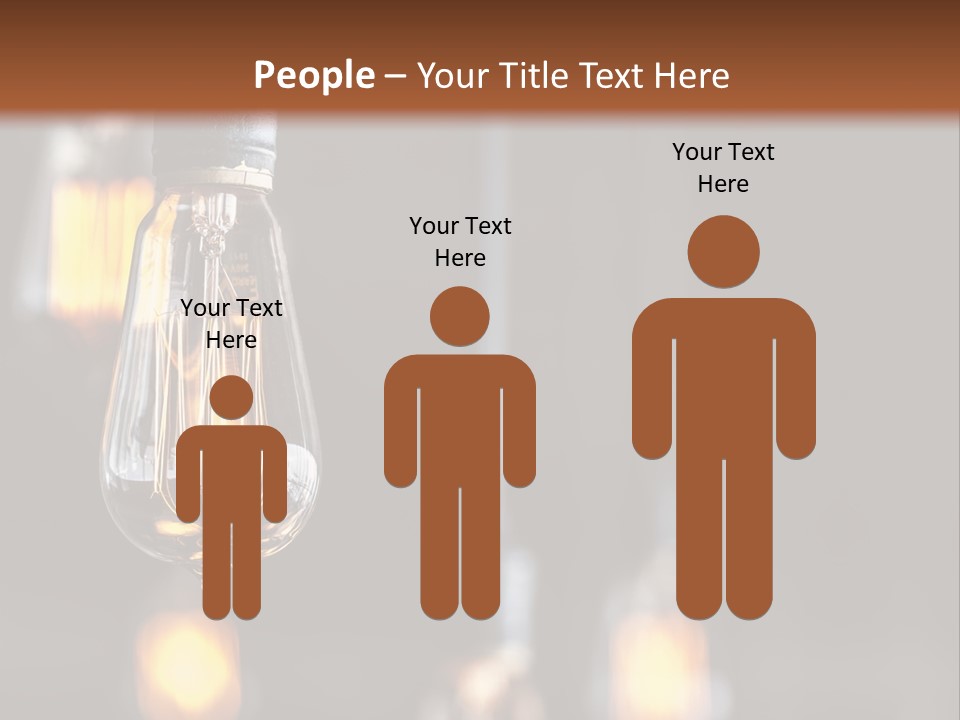 Decoration Beads Lamp PowerPoint Template