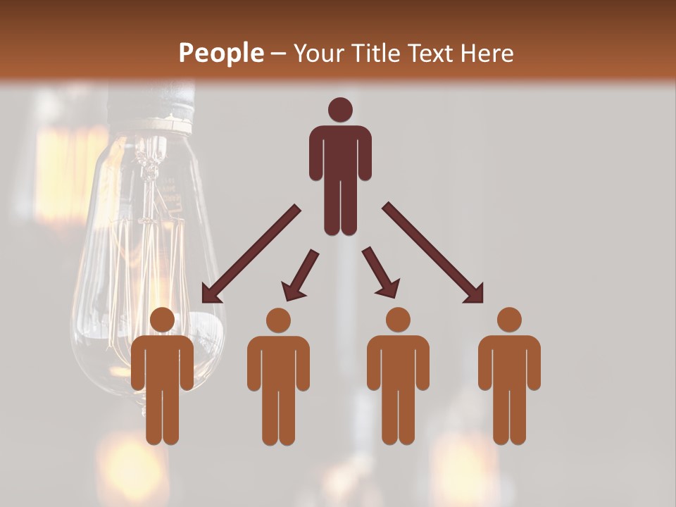 Decoration Beads Lamp PowerPoint Template