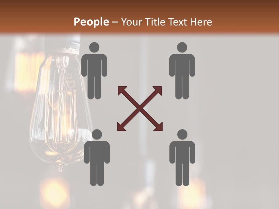 Decoration Beads Lamp PowerPoint Template