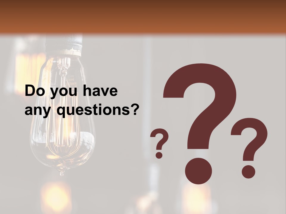 Decoration Beads Lamp PowerPoint Template