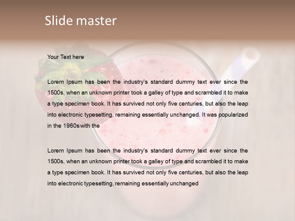 Nature Gourmet Fruit PowerPoint Template