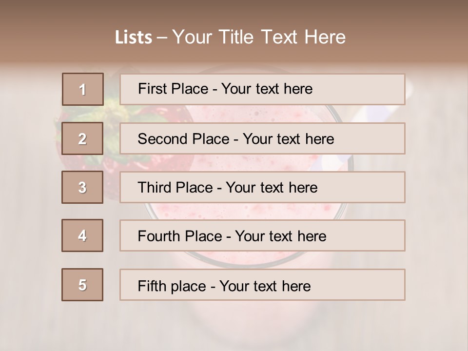 Nature Gourmet Fruit PowerPoint Template