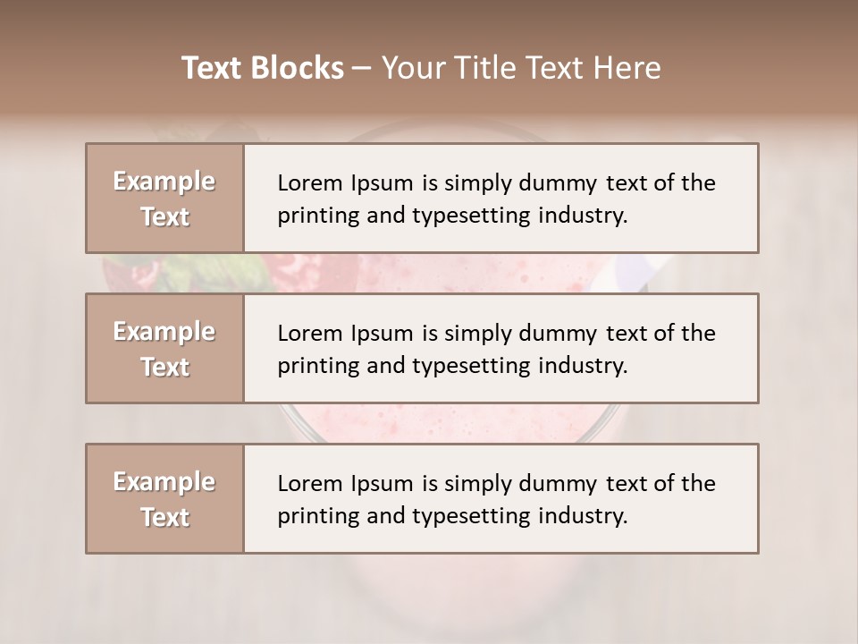Nature Gourmet Fruit PowerPoint Template