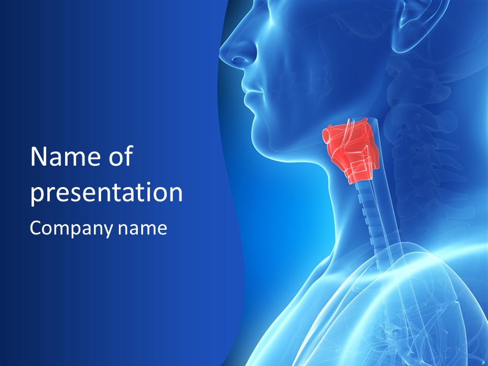 Breath Ligament Cricothyroid PowerPoint Template