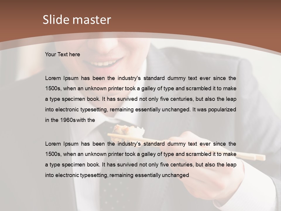 Worker Person Drink PowerPoint Template