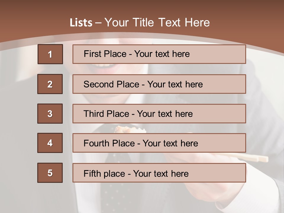 Worker Person Drink PowerPoint Template