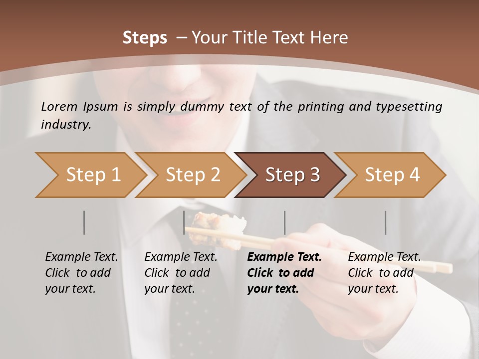 Worker Person Drink PowerPoint Template
