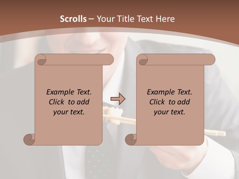 Worker Person Drink PowerPoint Template