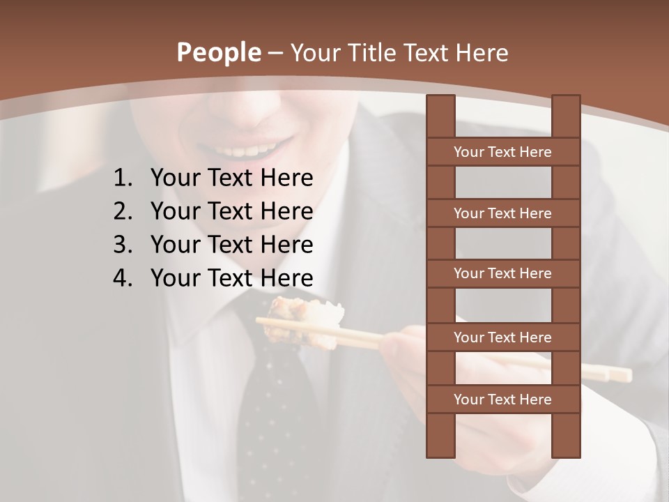 Worker Person Drink PowerPoint Template
