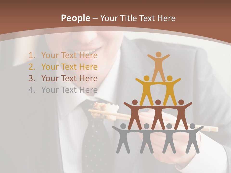 Worker Person Drink PowerPoint Template